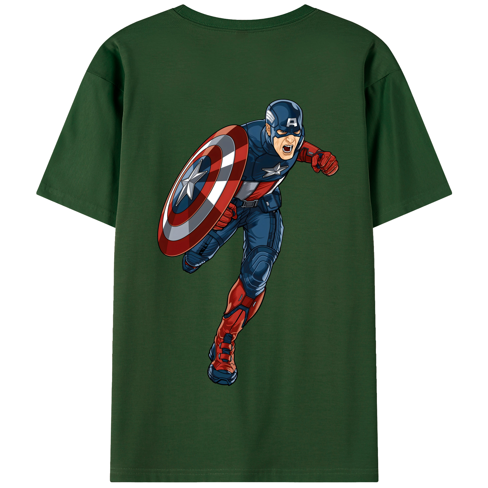 （画像用） アベンジャーズ The Avengers 綿100％半袖Tシャツ（背面プリント）